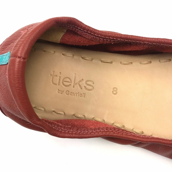 Tieks by Gavrieli Cardinal Red Ballet Flats 8 - Picture 4 of 8